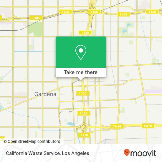 California Waste Service map