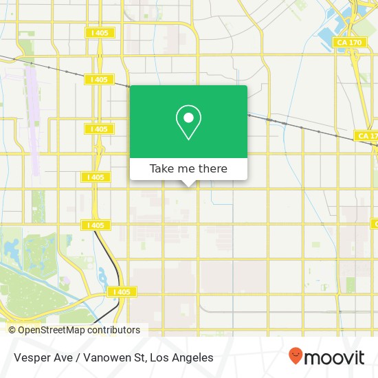 Mapa de Vesper Ave / Vanowen St