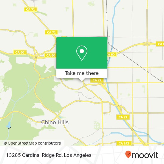 13285 Cardinal Ridge Rd map