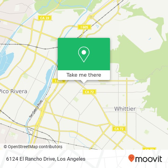 6124 El Rancho Drive map