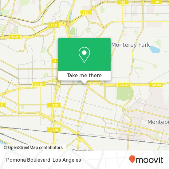 Mapa de Pomona Boulevard