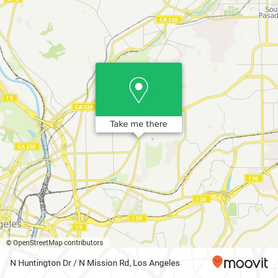 Mapa de N Huntington Dr / N Mission Rd