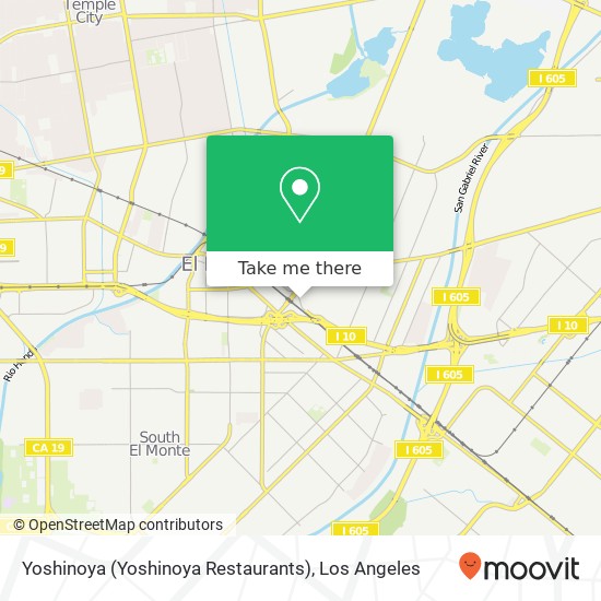 Mapa de Yoshinoya (Yoshinoya Restaurants)