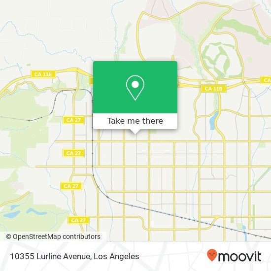 Mapa de 10355 Lurline Avenue