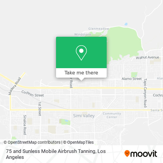 Mapa de 75 and Sunless Mobile Airbrush Tanning