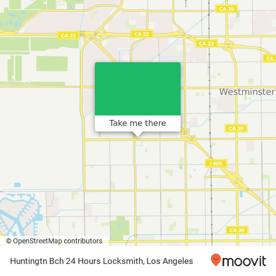 Mapa de Huntingtn Bch 24 Hours Locksmith