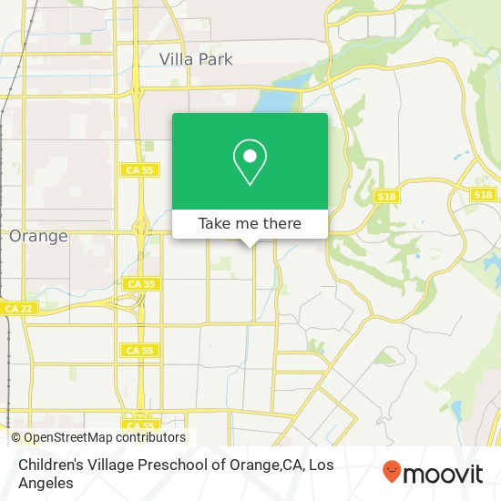 Mapa de Children's Village Preschool of Orange,CA