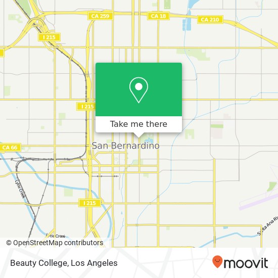 Beauty College map