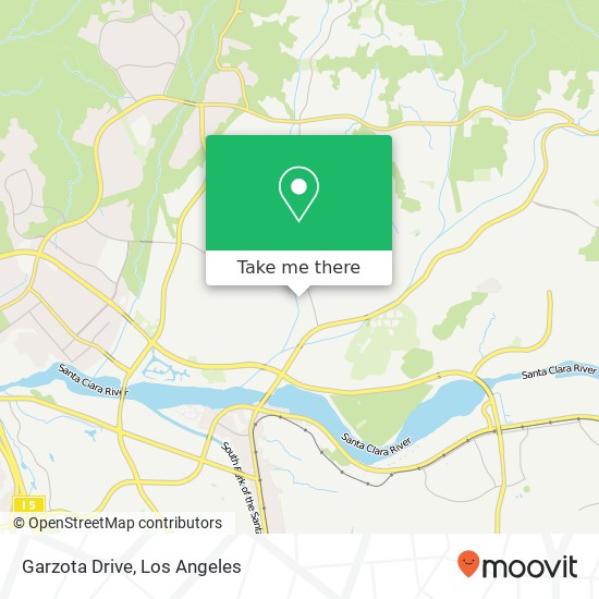 Garzota Drive map