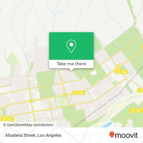 Altadena Street map