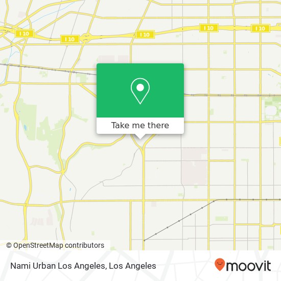 Nami Urban Los Angeles map