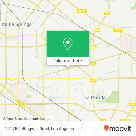 Mapa de 14175 Leffingwell Road