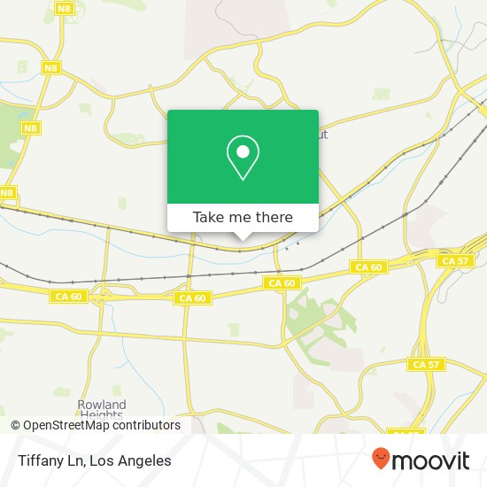 Mapa de Tiffany Ln