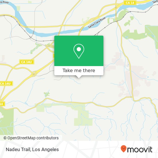 Nadeu Trail map