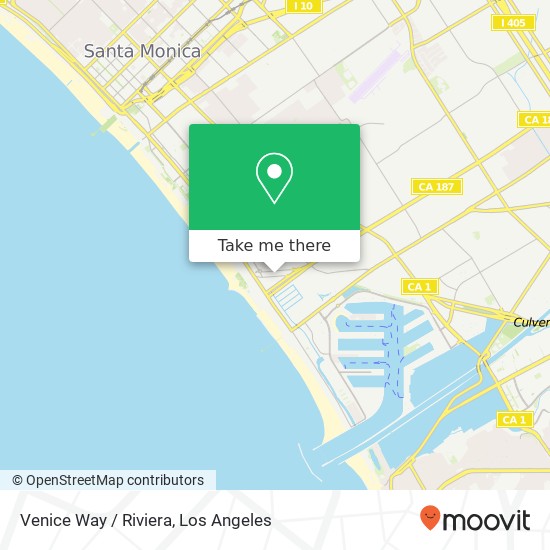 Mapa de Venice Way / Riviera