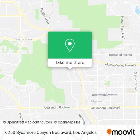 6250 Sycamore Canyon Boulevard map