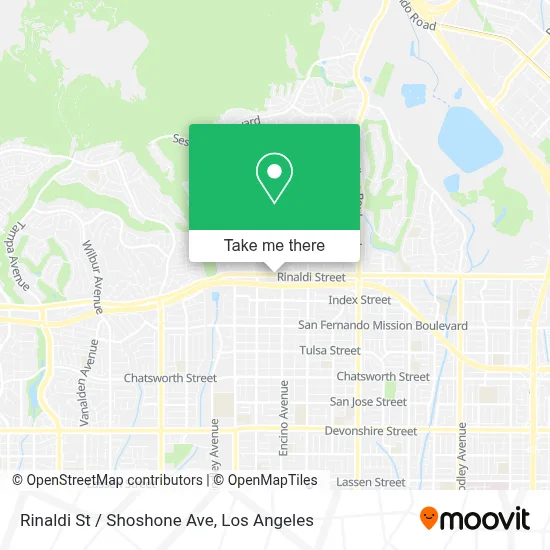 Rinaldi St / Shoshone Ave map