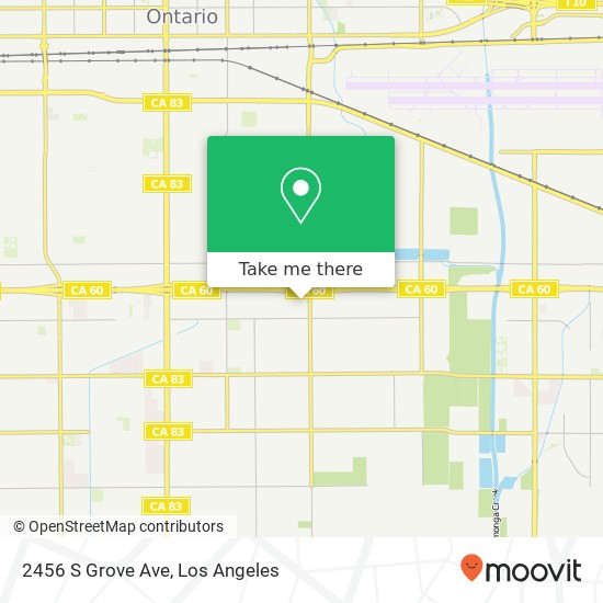 Mapa de 2456 S Grove Ave