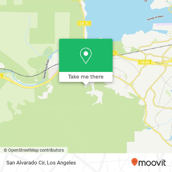 San Alvarado Cir map