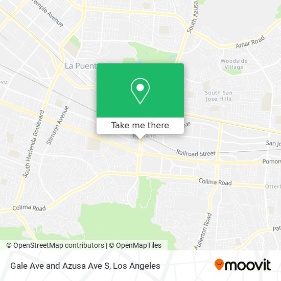 Gale Ave and Azusa Ave S map