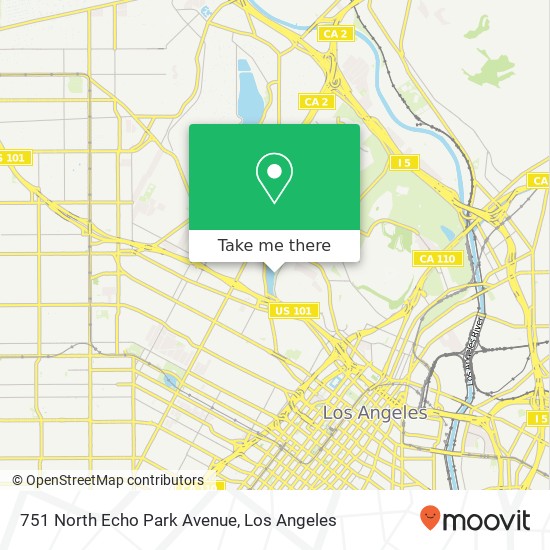 Mapa de 751 North Echo Park Avenue