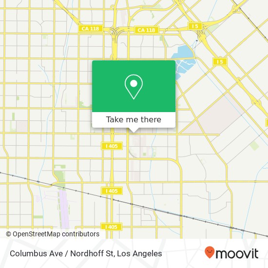 Columbus Ave / Nordhoff St map