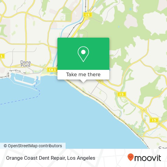 Orange Coast Dent Repair map