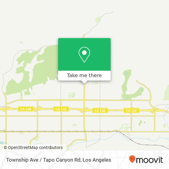 Township Ave / Tapo Canyon Rd map