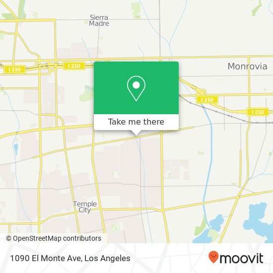 Mapa de 1090 El Monte Ave