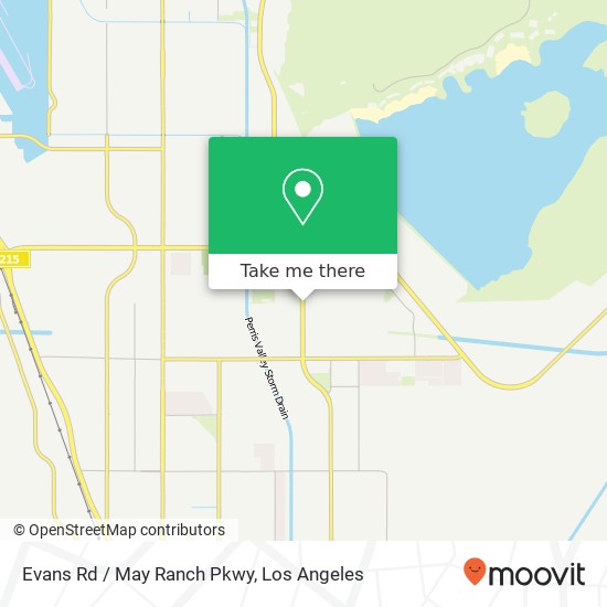 Evans Rd / May Ranch Pkwy map