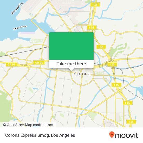 Mapa de Corona Express Smog