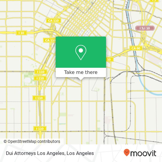 Dui Attorneys Los Angeles map