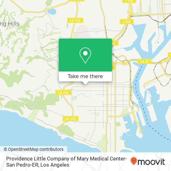 Providence Little Company of Mary Medical Center-San Pedro-ER map