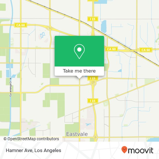 Hamner Ave map