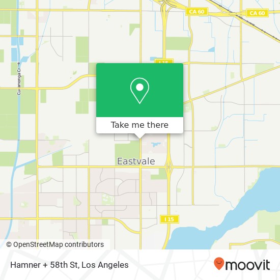 Mapa de Hamner + 58th St