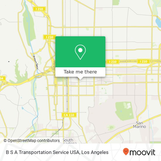 Mapa de B S A Transportation Service USA