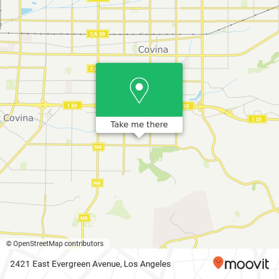 2421 East Evergreen Avenue map