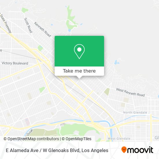 Mapa de E Alameda Ave / W Glenoaks Blvd