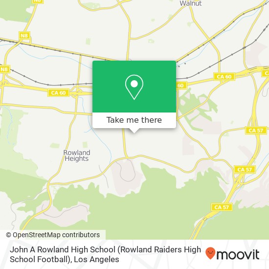 John A Rowland High School (Rowland Raiders High School Football) map