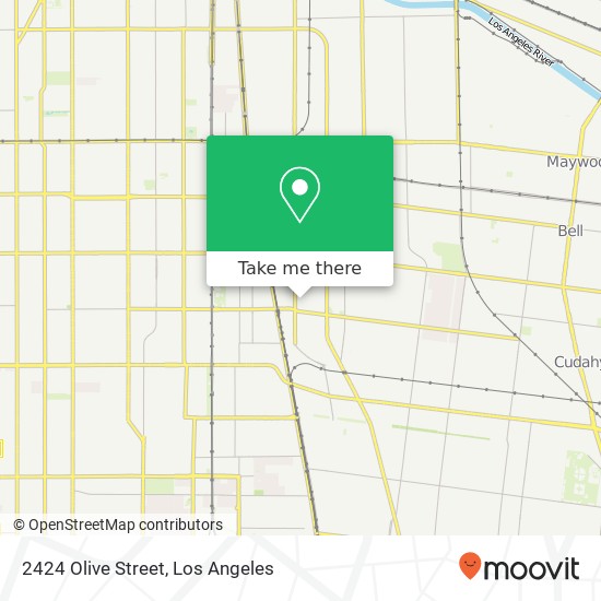 2424 Olive Street map