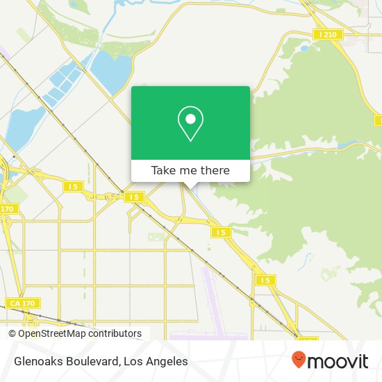 Mapa de Glenoaks Boulevard