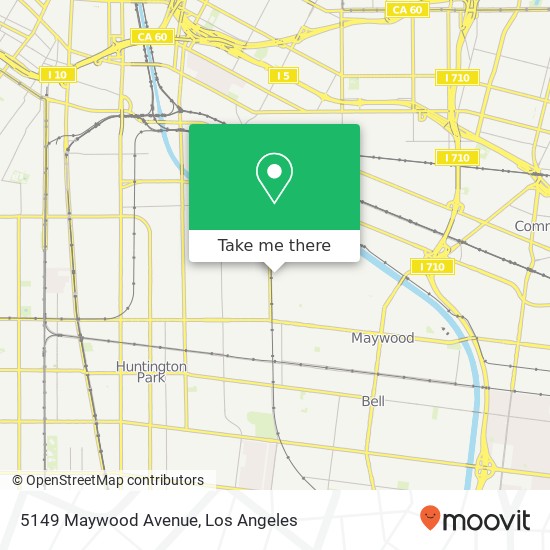 Mapa de 5149 Maywood Avenue