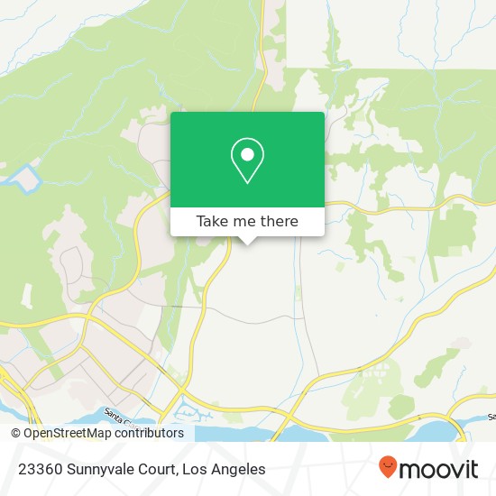 Mapa de 23360 Sunnyvale Court