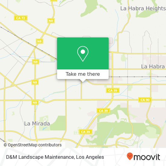 D&M Landscape Maintenance map