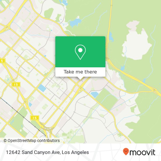 12642 Sand Canyon Ave map
