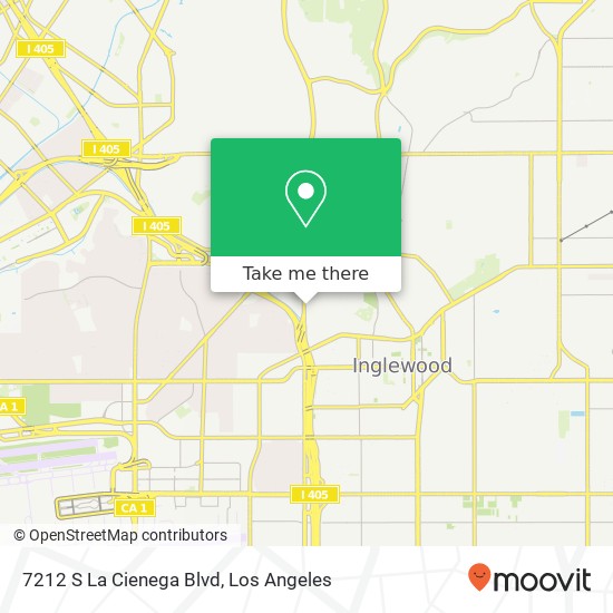 Mapa de 7212 S La Cienega Blvd