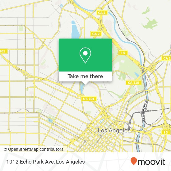 Mapa de 1012 Echo Park Ave
