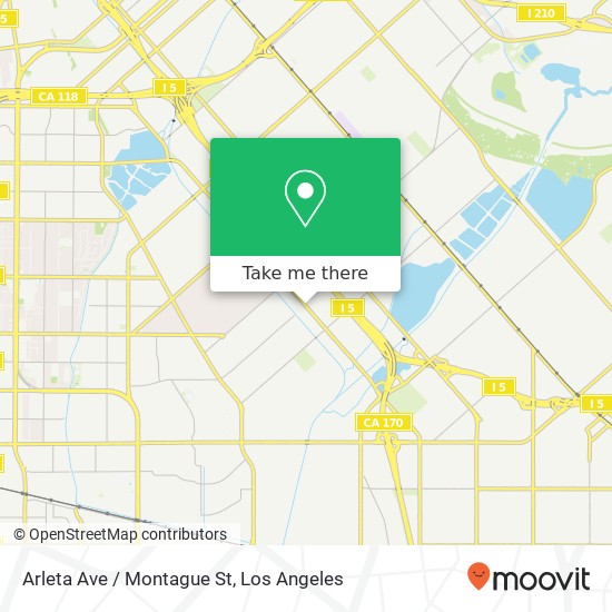 Arleta Ave / Montague St map