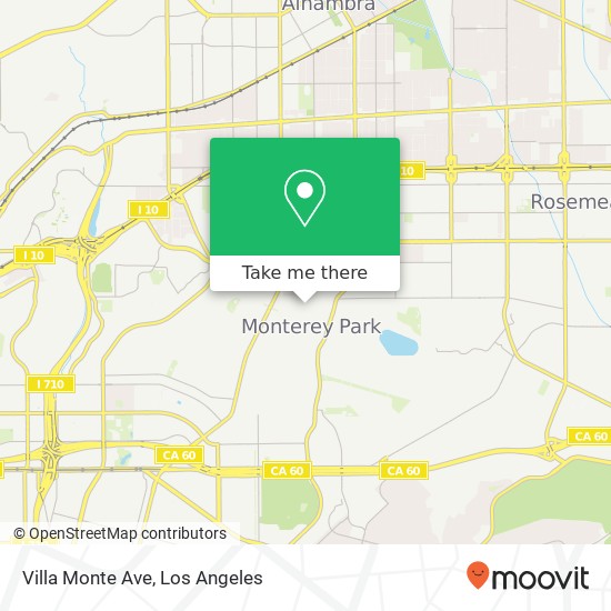 Mapa de Villa Monte Ave