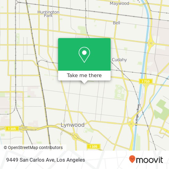 9449 San Carlos Ave map